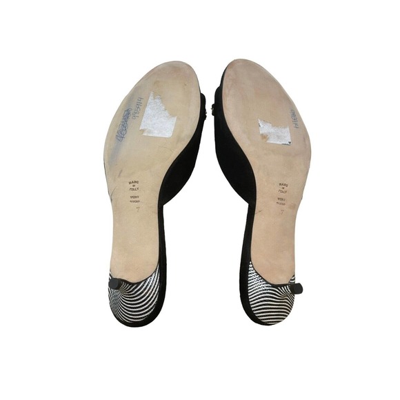 Butter Italy Black Kitten Heels~Embelished~Designer~Women's Size 7 - Picture 8 of 8